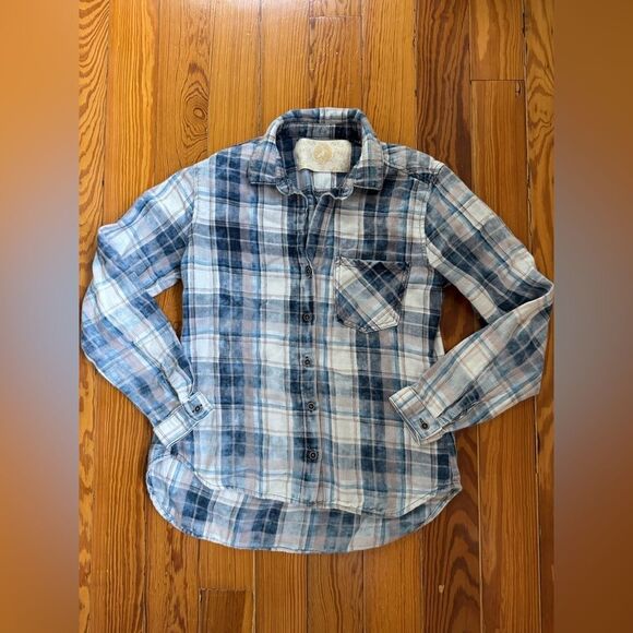 Bella Dahl Plaid Button-down Shirt - Picture 1 of 5
